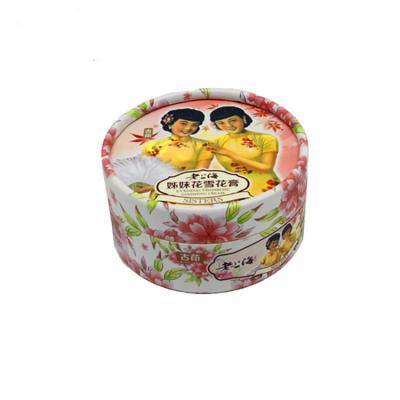 China Custom Design Skin Care Round Rigid Paper Gift Box Packaging Handmake Container for sale