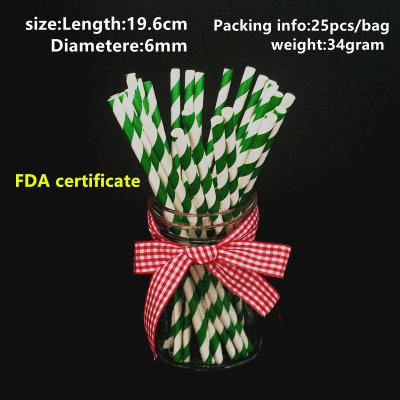 China Food Grade Recyclable Biodegradable Paper Straws Printed Eco Friendly for sale