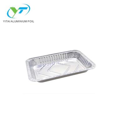 China Eco - Friendly Disposable Barbecue Food Storage Container Aluminum Foil Serving Trays for sale