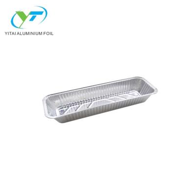 China Eco-friendly Aluminum Foil Baking Cake Container Oblong Loaf Pan for sale