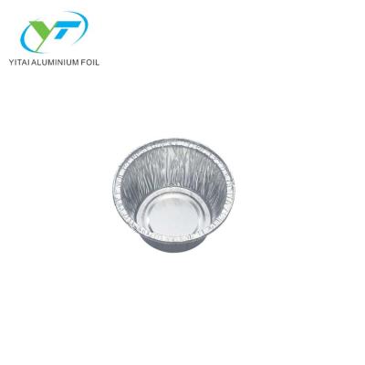 China Small Round Aluminum Foil Container 3.3inch Eco - Friendly Use For Baking for sale