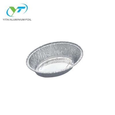 China Food Aluminum Foil Container Small Boat Shape Baking Tray for sale