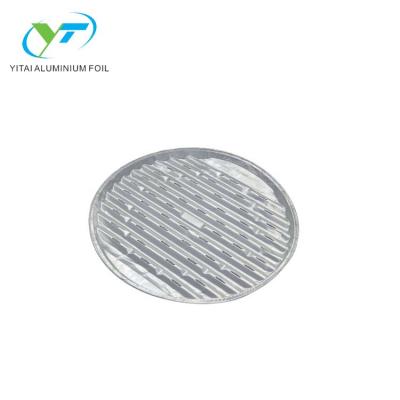 China Eco - Friendly Aluminum Foil Round Container Grill Food Serving Tray for sale