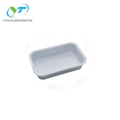 China Eco - Friendly Airline Inflight Meal Use Aluminum Foil Container With Lid for sale