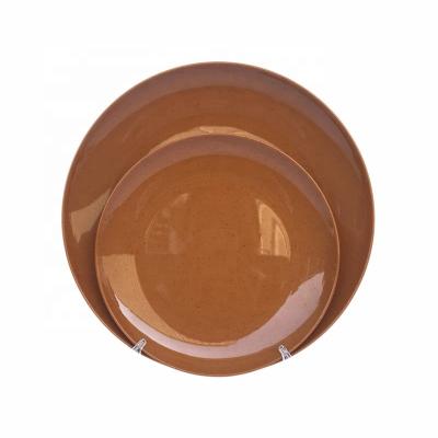 China Sustainable Hospitality Melamine Dining Dishes Restaurant Melamine Round Plate Melamine Dishes Personalized for sale