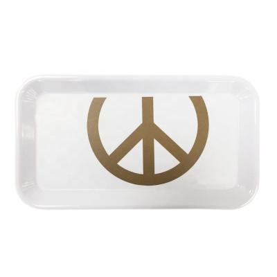 China Viable Custom Popular Design Good Quality Melamine Tray Hot Selling Melamine Trays Rolling Tray for sale