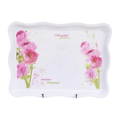 China Sustainable Breakfast Tray Fast Food Tray Serving Cafe Restaurant Canteen Hotel Cafeteria Plastic Serving Plastic for sale