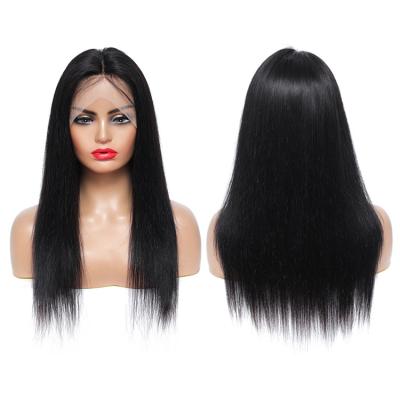 China Wholesale Barely Shedding Soft Thick Straight Human Hair Lace Front Wig Silky Straight Wave Brazilian Virgin Hair Wigs for sale