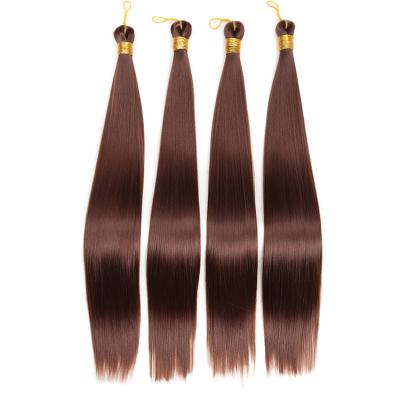 China Cheap Silky Straight Wave 22 Inches Bone Silky Straight Hair Bundles Synthetic Hair Extensions Wigs for sale