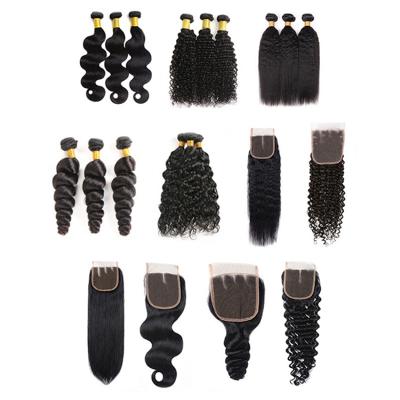 China Silky Straight Wave Customized Real Human Virgin Hair Bundles Wigs Remy Hair 13x4 Lace Extension for sale