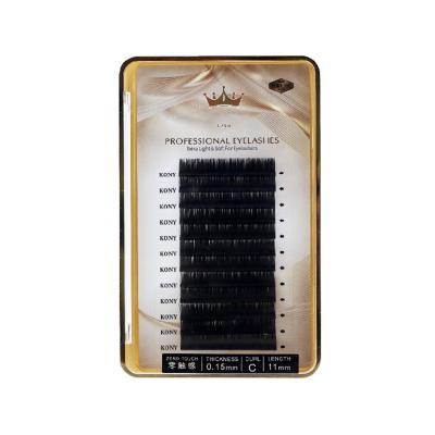 China Wholesale Natural Soft Mink Eyelash Extensions Volume Curl Individual Eyelash Extensions from Occident for sale