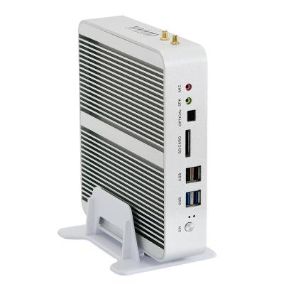 China For I5 8250U Barebone 3.4GHz HD Graphics Business PC I5 8250U Low Power Win10 Pocket Computer 2 Display 4K Display 4K Fanless Game Nettop Small for sale