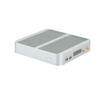 China For Fanless PC I5 7200U X86 Win10 Linux 12V Mini Computer MiniPC Barebone Business ITX Aluminum Case 8GB RAM 128G SSD WiFi for sale