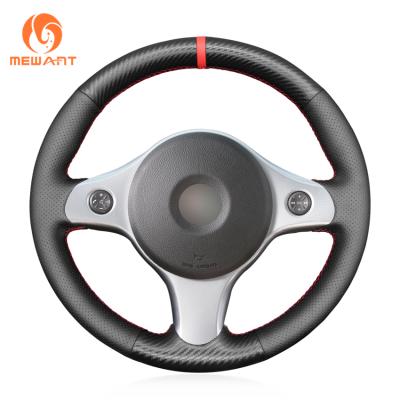 China ONE Car ONE Gauge Hand Stitching Matte Carbon Leather Steering Wheel Cover For Alfa Romeo 159 2006 2007 2008 2009 2010 2011 for sale