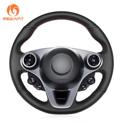 China Sports Car Custom DIY Accessories Personalized Hand Sewing Steering Wheel Cover For Smart New For Two Forfour Forjeremy 2009-2017 for sale