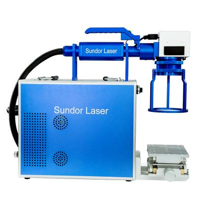 China Laser Marking Small Mechanical Equipment Laser Engraver 20W 30W 50W Handheld Portable Fiber Laser Marking Machine for sale