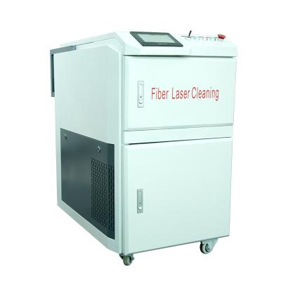 China Exterior Paint Cleaning ABN 50W 100W 200W 500watt Parts Paint Stripper Stain Remover Fiber Laser Cleaning Machine for sale