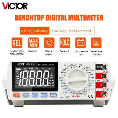 Cina Elettricista Transistor Capacitance Tester di conteggi del multimetro 19999 del piano d'appoggio di VC8045 II in vendita