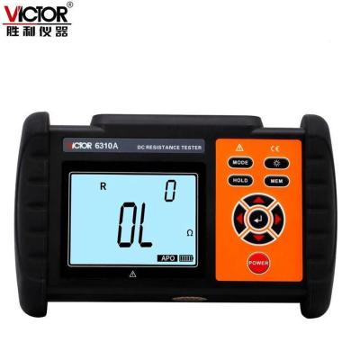 China VICTOR 6310A DC Low Resistance Tester 30KOHM resistance range 500 group data storage for sale