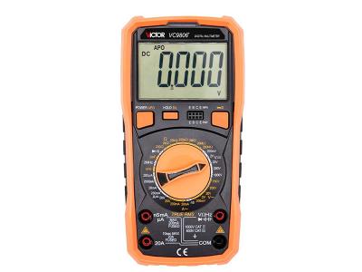 China VC9806+ DCV Manual Ranging Digital Multimeter 2mF Capacitance for sale