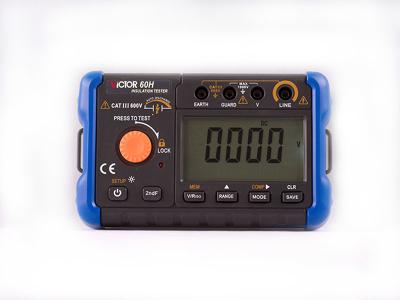 China LCD Display Digital Insulation Tester 1000V With Data Recording Megohmmeter for sale