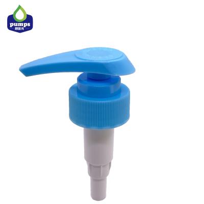 China Washing Up Liquid Soap Dispenser Pump For 4cc Dosage Neck Size 33mm Blue Color for sale