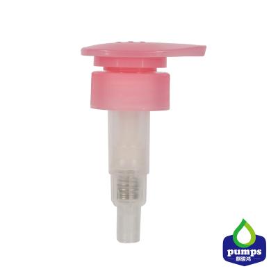 China 33/410 Plastic Screw Ribbed Lotion Pump Not Spill Dispenser Liquid Shampoo Lotion Pump for sale