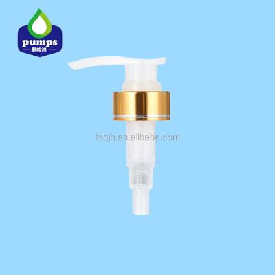 China Free Samples Gold Lotion Pump 24-410 24-415 Custom Logo Bulk Soap Dispenser Pumps for sale