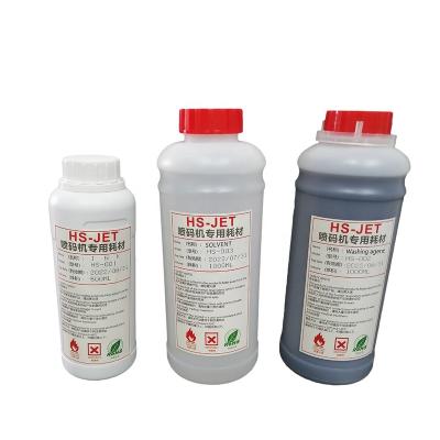 China Solvent Ink For CIJ Inkjet Printer 500ml Large Volume Bottled Ink 500ml for sale