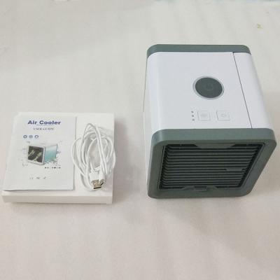 China Portable Mini Air Cooler Mini Air Conditioner 7 Colors Personal LED Light Humidifier Space Cooler for sale