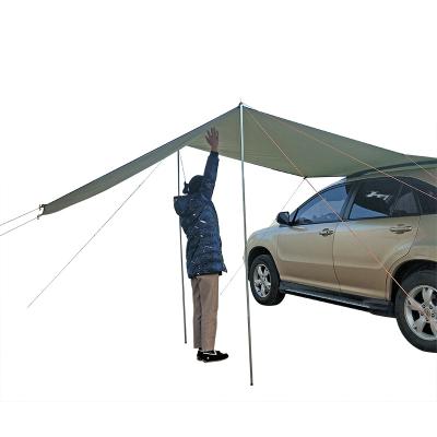 China Diagonal tying type car side sunshade SUV car side tentoutdoor off-road travel equipment car vehicle-mounted accessories for sale