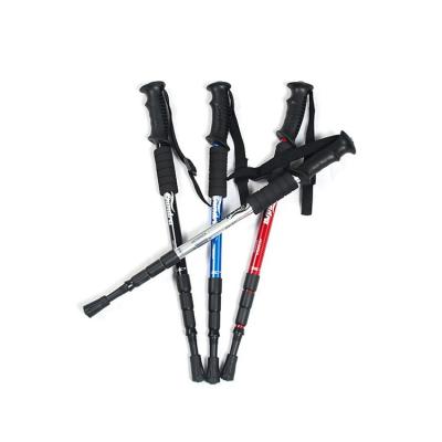 China Outdoor Protable Carbon Fiber Mountaineering Trekking Pole Camping Hiking Climbing Stick Alpenstock Stick for sale