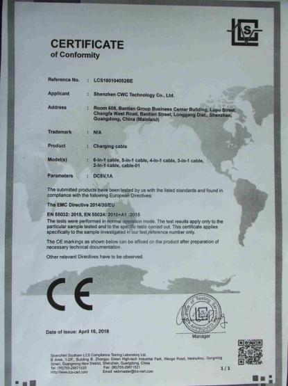 CE - Shenzhen CWC Technology Co., Ltd.