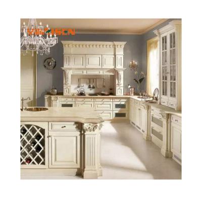 China Traditional Classic American Style Kitchen Design Solid Wood Sideboard for sale