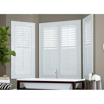 China Modern Custom White Luxury Waterproof Plantation Window PVC Vinyl Compound Blind Shade Shutter for sale