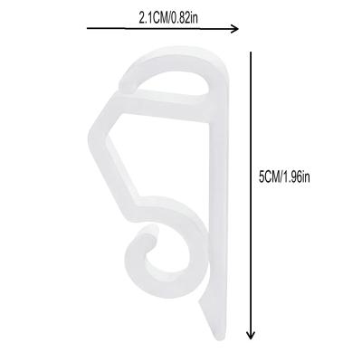 China PLASTIC Gutter Hooks, Outdoor Waterproof Christmas Light Gutter Clips for Thanksgiving Wedding Anniversary Birthday Party for sale