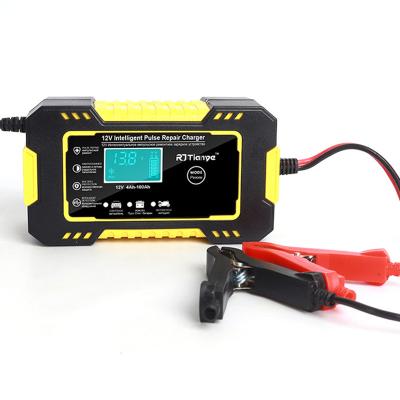 China Car Monfara 12V 6A Car Battery Charger Wholesale Smart Lead-acid GEL AGM Battery Charger with LCD Display for sale