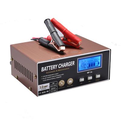 China All Batteries 12V24V Monfara 12V 10A Intelligent Full Automatic Car Battery Charger Pulse Repair Defender Rechargeable Battery Charger for sale