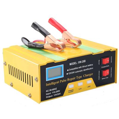 China 12V24V Monfara 10A Lead Acid Battery Defender Car Battery Charger 12v 24V Automatic Smart Boat Marine Battery Charger for sale