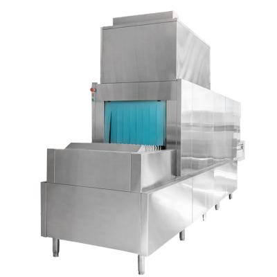 China Traditional High Quality Commercial Kitchen Equipment Large Flying Type Dishwasher Industrial Dishwasher With Dryer for sale