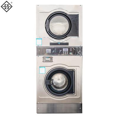 China 15kg Washer And Commerical Factory Supply Automatic Industrial Stacked Commercial Dryers for sale