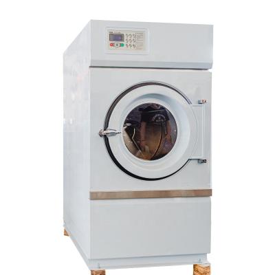 China Hotel.factory .laundry small hospital sale 25KG commercial clothes dryer hot electric heating automatic machine with stainless steel cylinder for sale