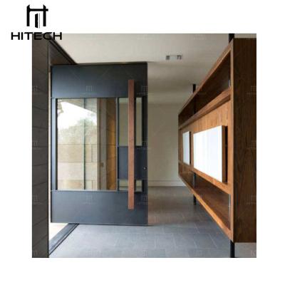 China Technology Waterproof Entry Security Wood Doors Delight Exterior Wood Front Entryways Pivot Wood Door for sale