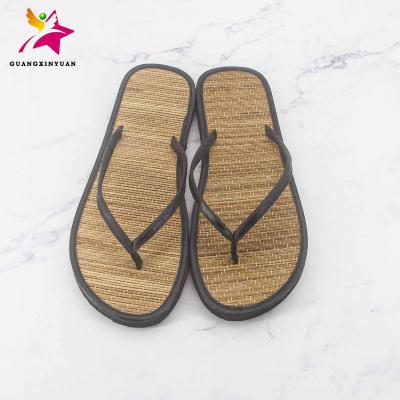 China 2018 Wholesale Cheap Simple Flats Flip Flops Beach Straw Mat Slippers Flip Flops Sandals for sale