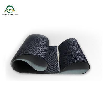 China Heat Resistant Express Conveyor System Accessories 5.0mm Wave Model Logistics Miou Sorting Conveyor Belt for sale