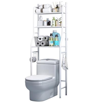 China Standing Type 3-Rack Bathroom Shelves Standing Toilet Rack Bathroom Shelves for sale