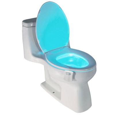 China Waterproof 8 Colores LED Toilet Light Toilet Light Motion Sensor Toilet Bowl Light for sale