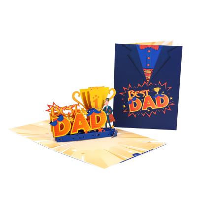 China Europe 3d Greeting Cards Father's Day Pop Custom Auto Card for sale