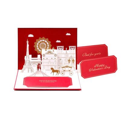 China Europe Laser Cut Royal 3d Pop Wedding Invitation Cards for sale