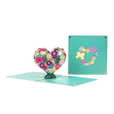 China Europe 3d LOVE POP Valentines Day Pop Up Greeting Cards for sale